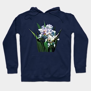 Irises - White Irises Hoodie